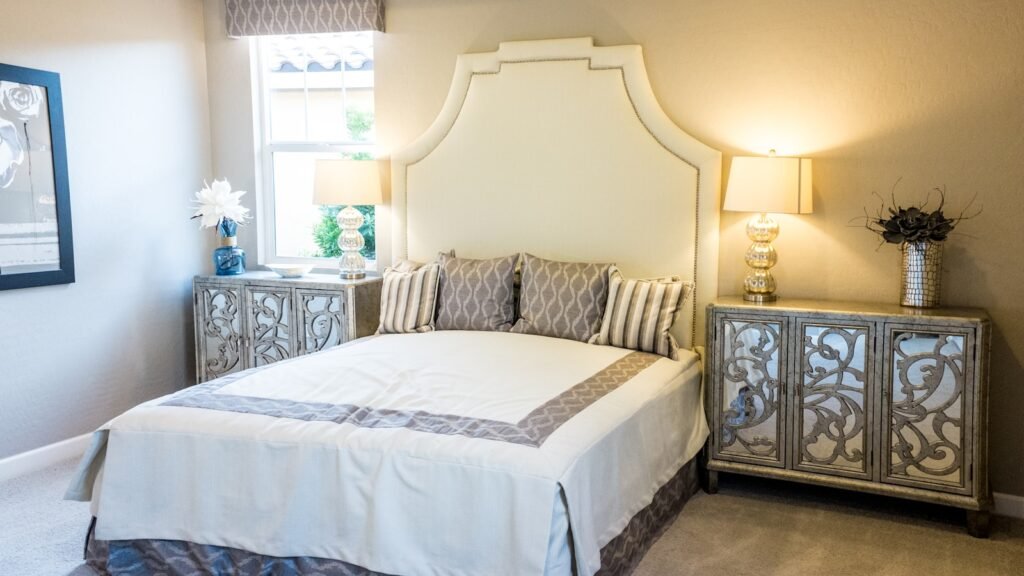 Clean modern bedroom with comfortable mattress setup